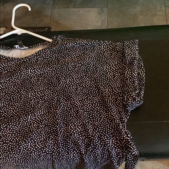 Black and White Polka Dot Women's Top - Picture 3 of 8